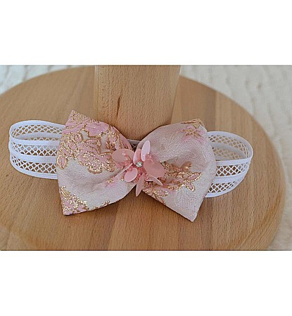 Rochite de botez- Rochita botez fete vara roz ROSE, 3 piese [3]