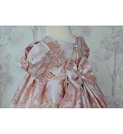Rochite de botez- Rochita botez fete vara roz ROSE, 3 piese [5]