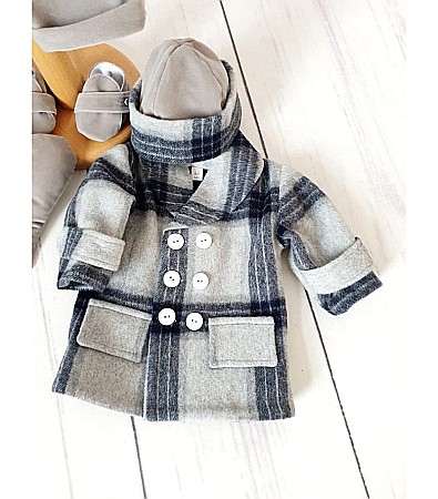 Set complet costumas, lumanare si trusou de botez Julian [4]