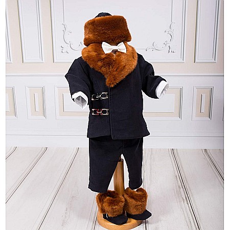 Set costum, lumanare si trusou de botez baieti toamna-iarna Sebastian [1]