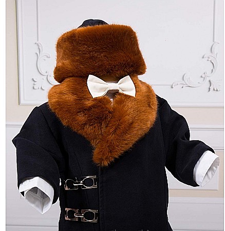 Set costum, lumanare si trusou de botez baieti toamna-iarna Sebastian [5]