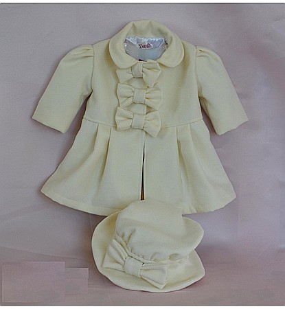 Paltonase botez - Set iarna cu paltonas de botez elegant Bowie