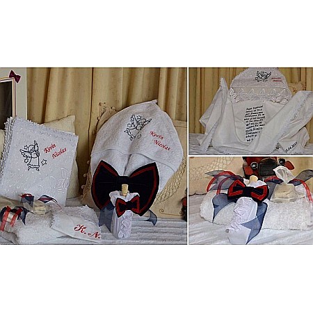 Trusou botez baiat biserica brodat si personalizat, Napoleon
