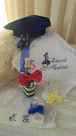 Trusou botez biserica baiat cu accesorii tema marinarul DONALD, 7 piese, cvt07 [2]