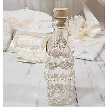 Trusou botez fete fetite cu dantela Beige, Innocence [1]