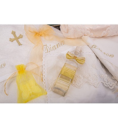 Trusou botez fetite cu lumanare botez, Antique [1]