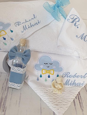 Trusou de botez baiat biserica bleu Norisor [1]