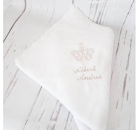 Trusou de botez ivoire baiat elegant biserica Avorio [3]