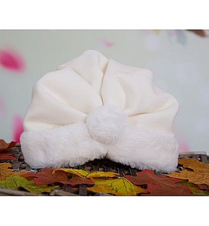 Accesorii hainute botez - Turban de botez fetite, Winter