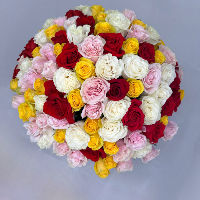 Buchet 101 Trandafiri Mix [2]