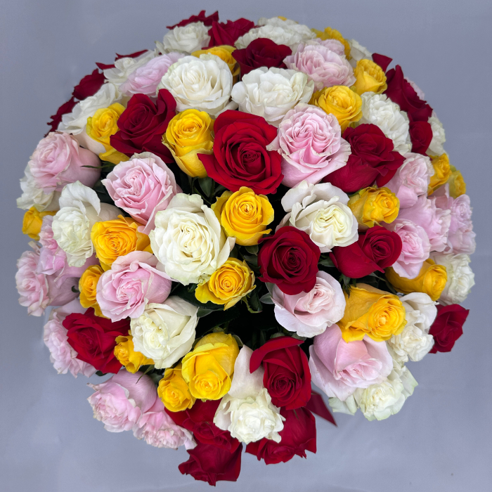 Buchet 85 Trandafiri Mix [2]