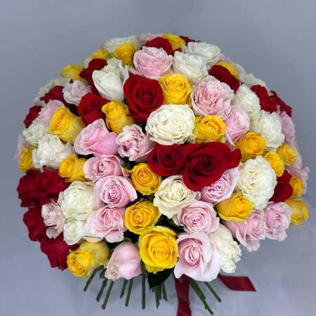 Buchet 125 Trandafiri Mix [1]