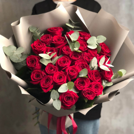 Aranjamente florale - Buchet 35 Trandafiri Rosii
