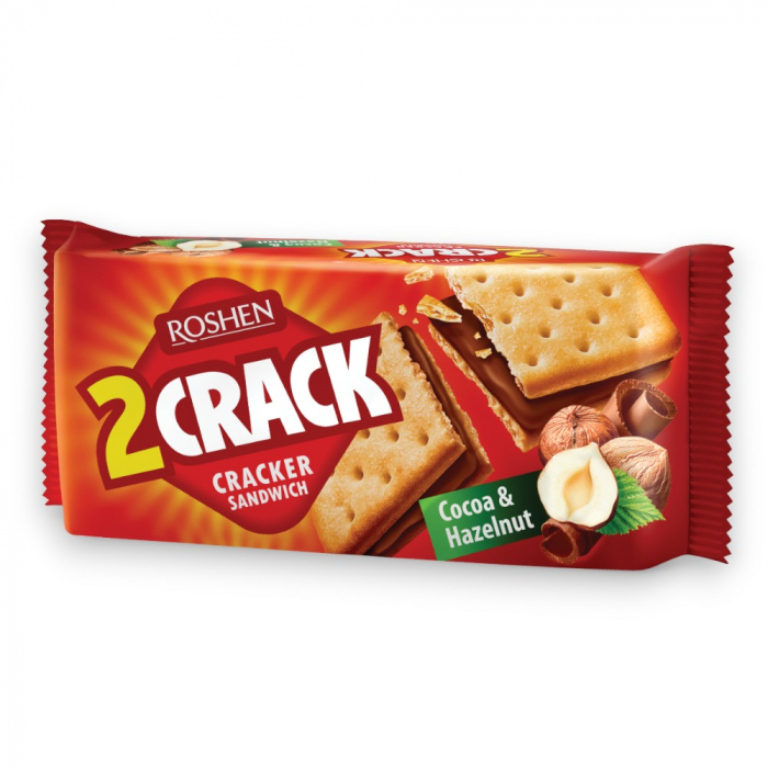 Biscuiti 2 CRACK cu umplutură de alune și cacao 235 g [1]