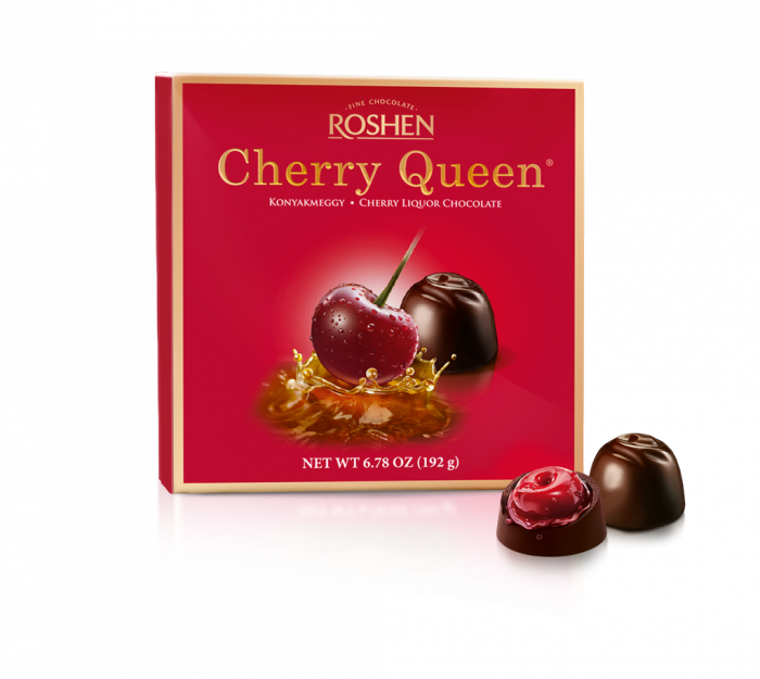 Cutie cu bomboane Cherry Queen, vișină în lichior 192g [1]