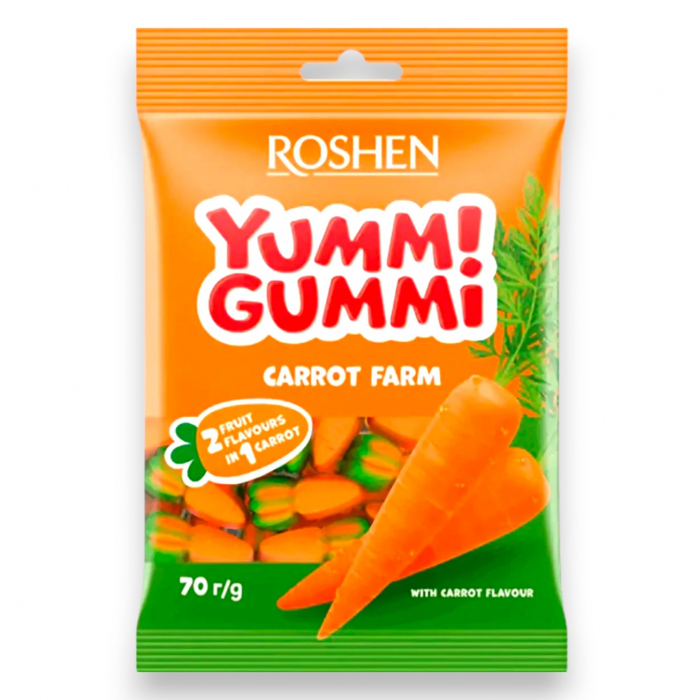 Jeleuri Yummi Gummi Carrot Farm 70 gr [1]