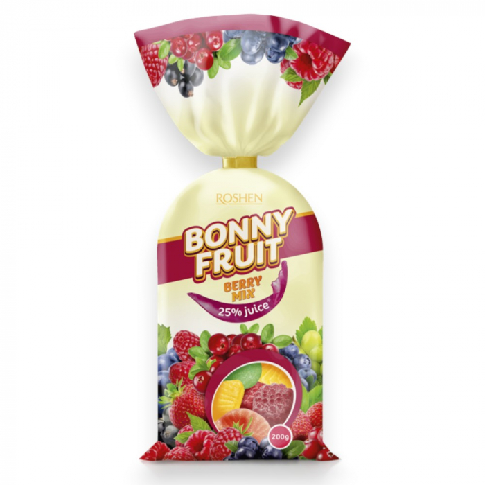 Mix de jeleuri BONNY FRUIT, Fructe de padure 200g [1]