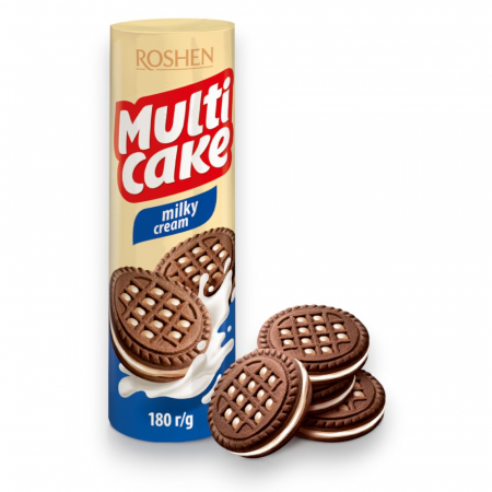 Biscuiți - Biscuiți Multicake de cacao și umplutură de lapte 180g