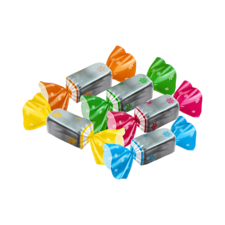 Cadouri de Craciun - Bomboane de pom „Szaloncukor Jeleu Portocală & Lămâie” 1kg