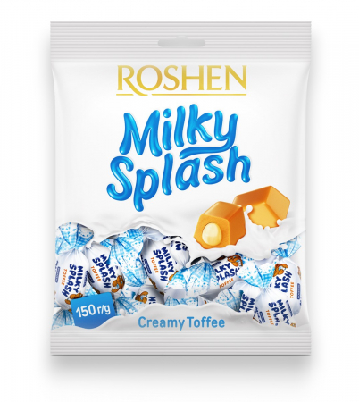 Caramele si Dropsuri - Caramele cu lapte  Milky Splash 150g