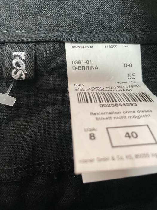 Ros pantaloni din in 3/4                      L [3]