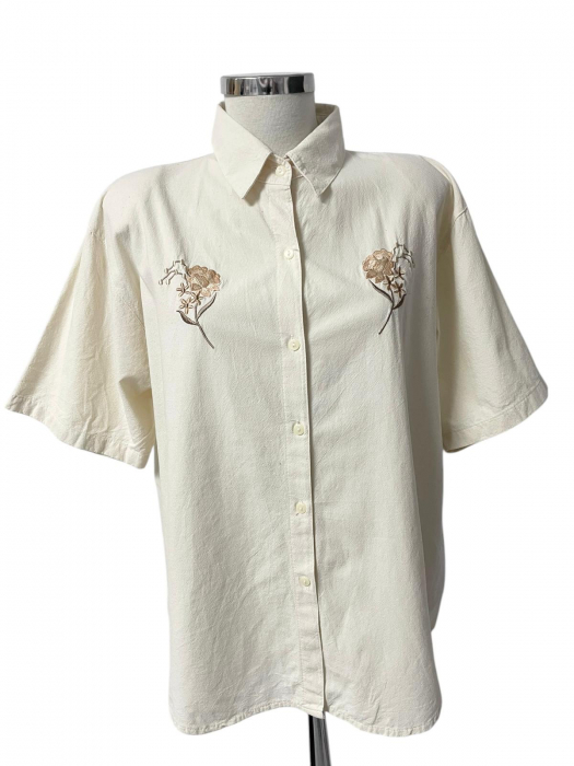 Camasa bumbac cu broderie                       XL [1]