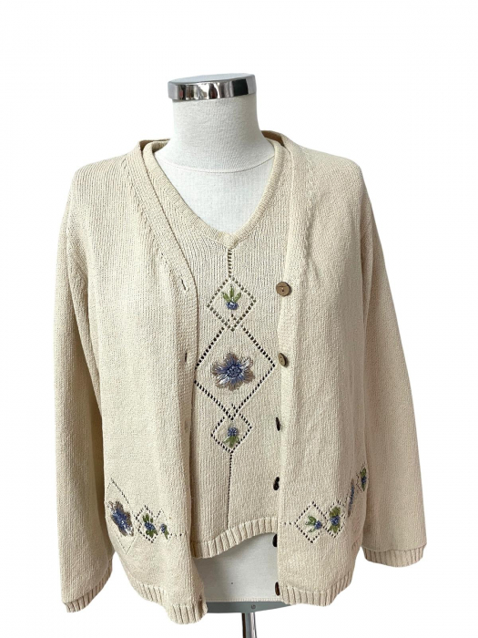 Cardigan si vesta din bumbac                         M [1]