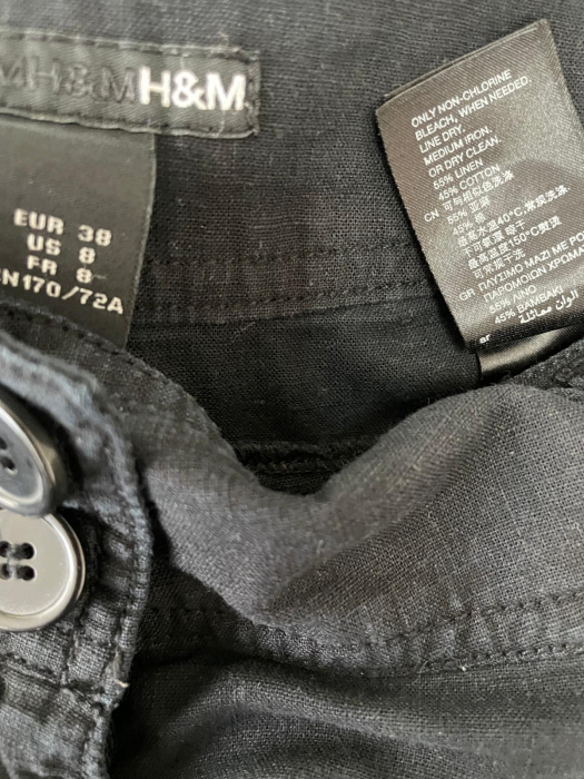 H&M pantaloni amestec in 3/4                               L [3]