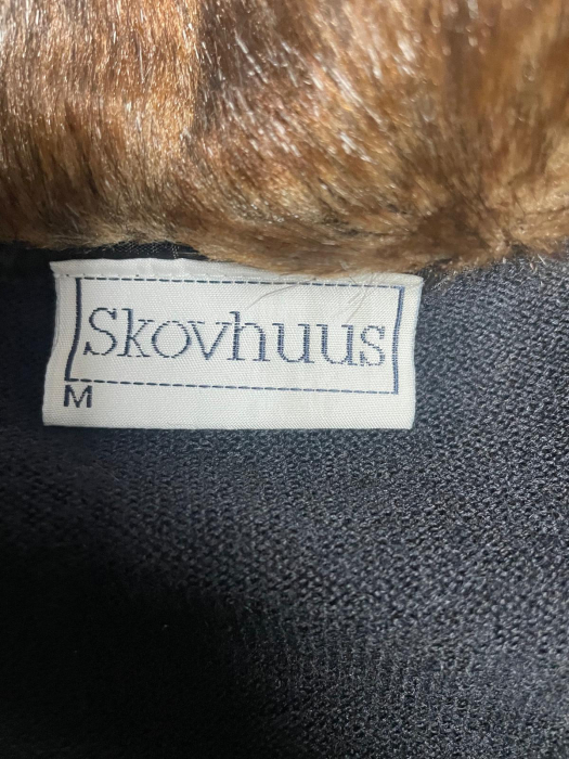 Pulover amestec lana cu guler din blana naturala                  M [3]