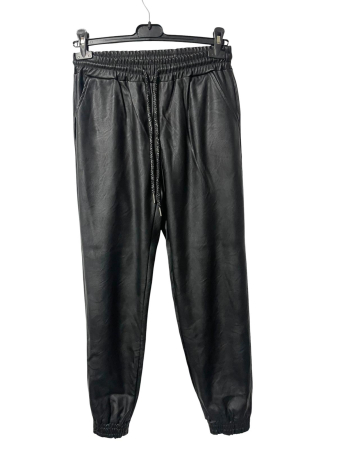 Femei - Pantaloni imitatie piele                   M