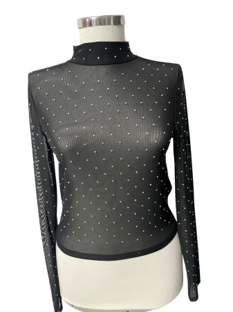 Bluze/Topuri - FB Sister bluza transparenta                           S