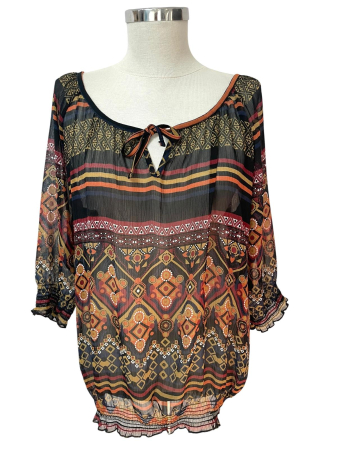 Bluze/Topuri - Bluza transparenta                          XL