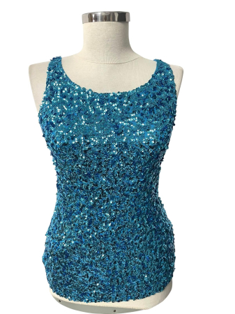 Tricouri si maiouri - Maiou cu paiete                         XS