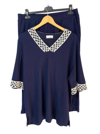 Bluze/Topuri - Helena Vera set bluza si pantaloni 3/4                 XXL