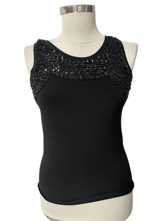 Tricouri si maiouri - Maiou cu paiete                XS-S