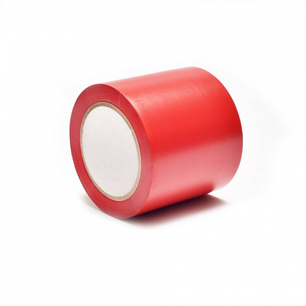 Banda adeziva marcare 100mm x 33m, rosie [1]