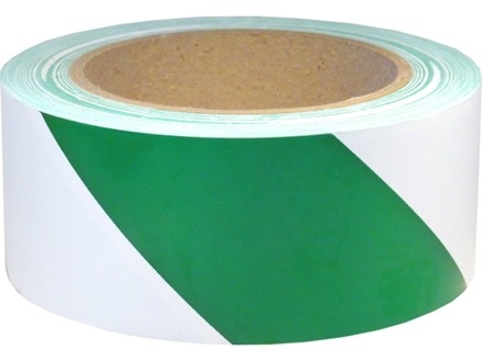 banda adeziva marcare alb/verde lata de 5cm [2]