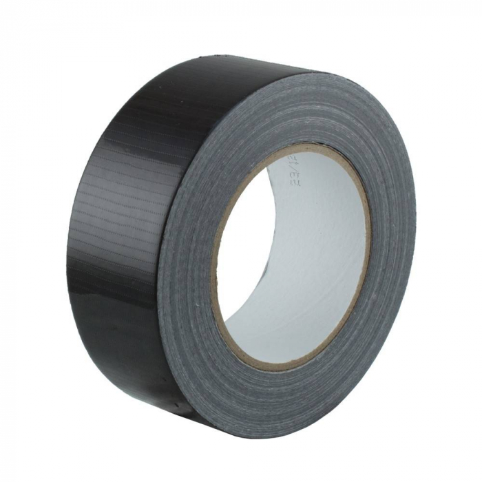 Banda adeziva textila 48mm x 25m, neagra, Bedax [1]