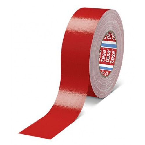 Banda adeziva textila rosie, 25m x 50mm, Tesa 4688 [1]