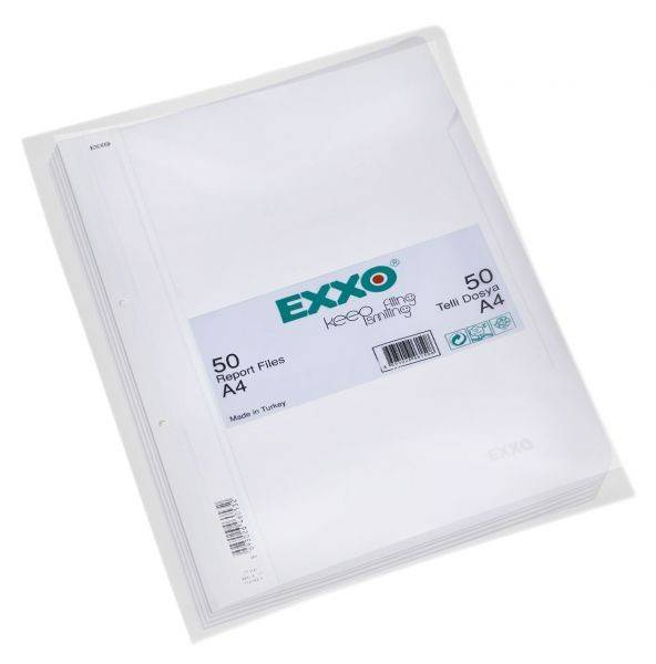 Dosar plastic A4 cu sina, Exxo, alb [1]