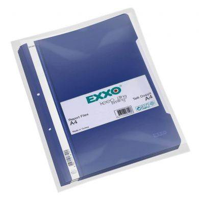 Dosar plastic A4 cu sina, Exxo, albastru inchis [1]