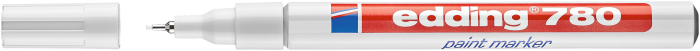 Marker cu vopsea alba Edding 780, varf 0,8mm, corp metalic [1]