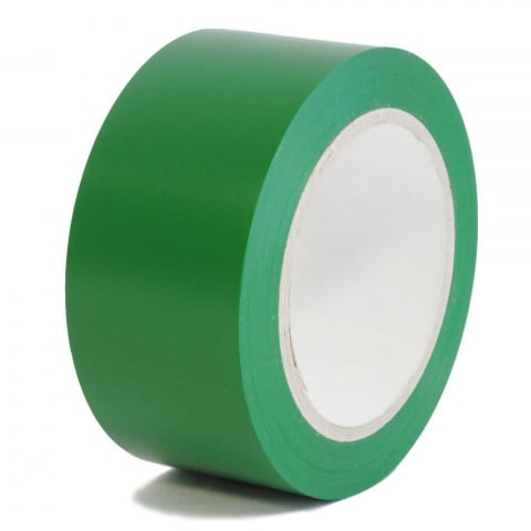 Banda adeziva marcare 50 mm - Banda adeziva verde pentru marcare pardoseli industriale 50mm x 33m, OPG