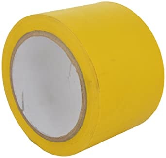 Banda adeziva marcare galbena lata de 10 cm