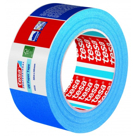 Banda adeziva din hartie - Banda adeziva mascare 50mm x 50m, Tesa 4435