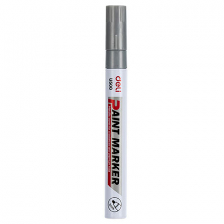 Papetarie - Marker vopsea argintiu, 2 mm, Deli