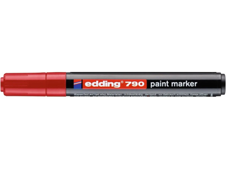 Markere - Marker rosu cu vopsea Edding 790 varf 2-3mm