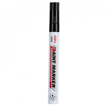 Papetarie - Marker vopsea negru, 2 mm, Deli