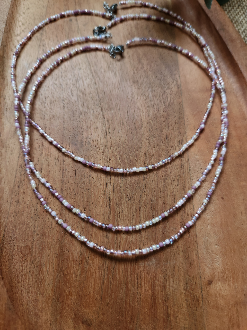 Colier Pink Haze | Choker handmade [2]