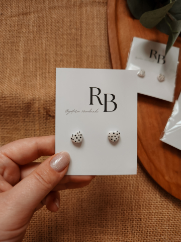Soft Romance - Cercei Love Dots | Stud handmade